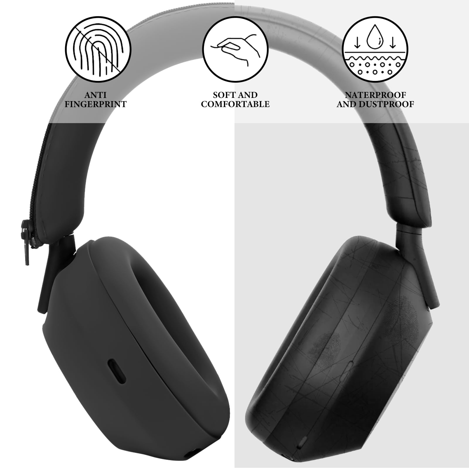 Étui de Protection en Silicone - Sony Headphone Wh-1000Xm5 avis et prix