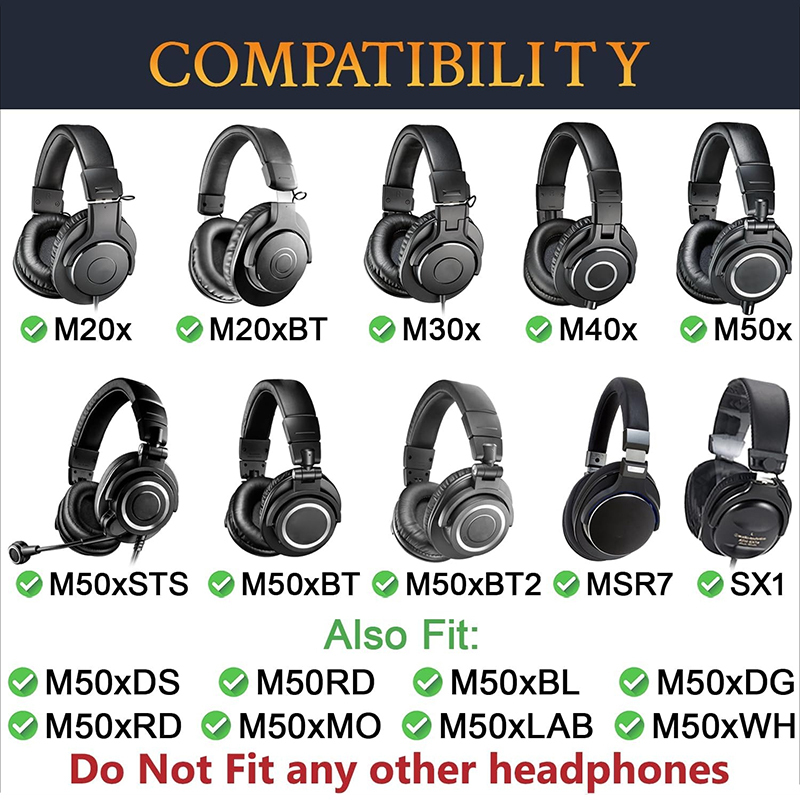 Coussinets d'oreille de rempla - Audio Technica Headphone Ath-M20X avis et prix