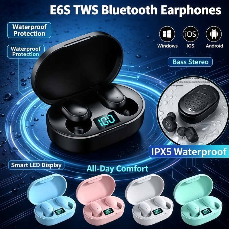 Écouteurs Bluetooth TWS E6S 20 - Bluetooth Headset On Ear avis et prix